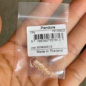 NWOT Retired Pandora Gold Angel Wing w/ Bling CZ stones